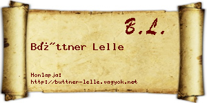 Büttner Lelle névjegykártya